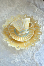 Twilight Clouds Handcrafted Wood-Fired Porcelain Tableware Orange Yellow