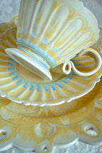 Twilight Clouds Handcrafted Wood-Fired Porcelain Tableware Orange Yellow