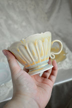 Twilight Clouds Handcrafted Wood-Fired Porcelain Tableware Orange Yellow