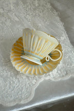 Twilight Clouds Handcrafted Wood-Fired Porcelain Tableware Orange Yellow