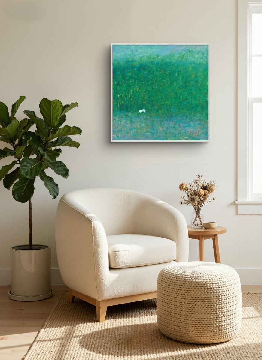 Poetic Abstraction Series – Finding a Sanctuary in the Spring Woods (Original 1/1) Fengxi Ni