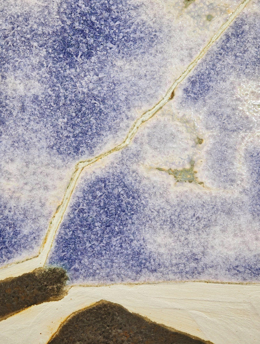 High-Temperature Glaze Ceramic Painting –Ravine Composition (Original 1/1) Xianyue Lee