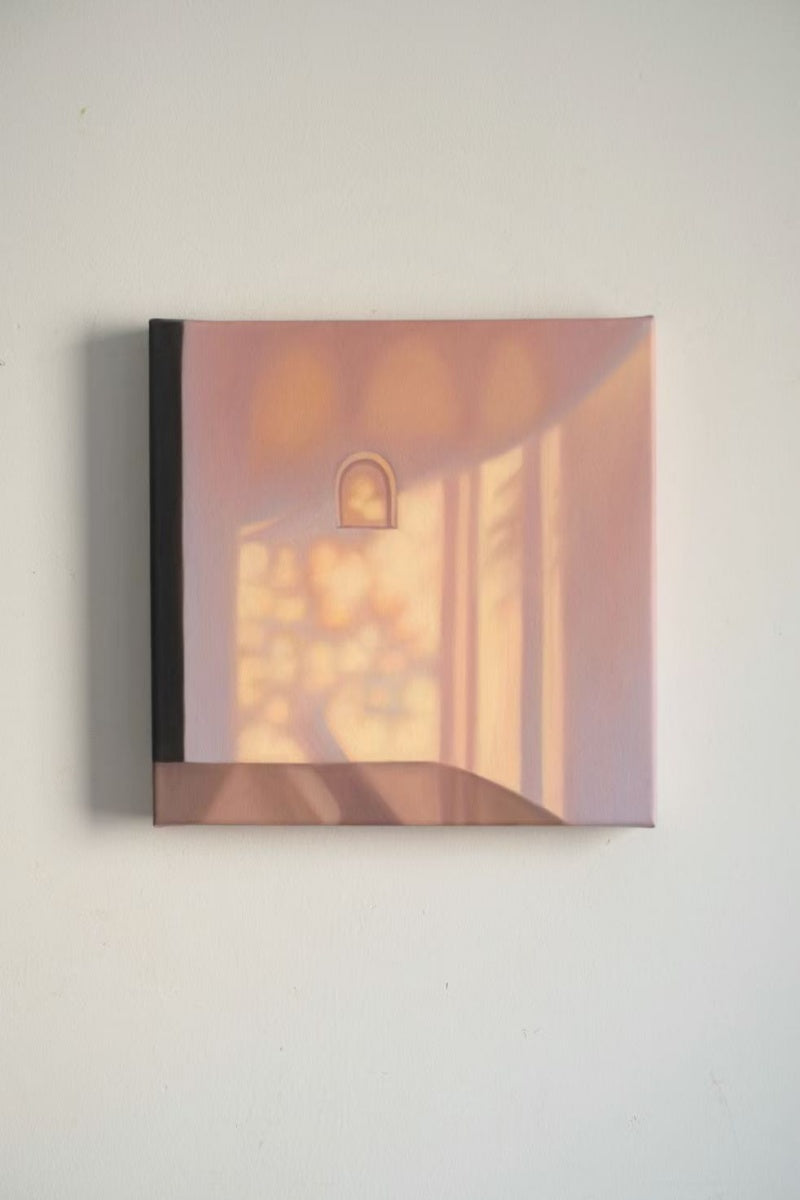 Texture & Light Oil Painting Series – Outside the Café Window Nian San