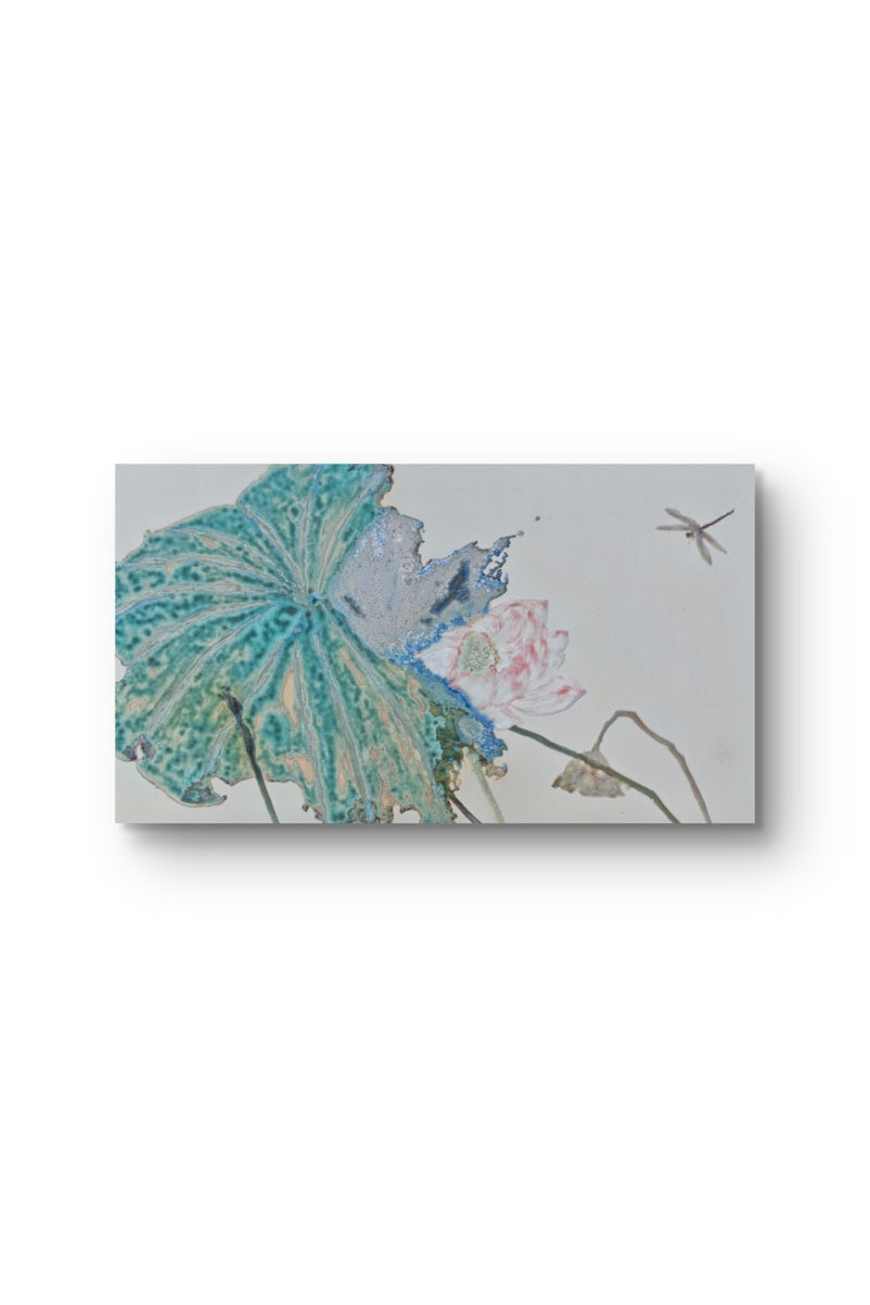 High-Temperature Glaze Ceramic Painting –Summer Lotus Reverie(Original 1/1) Xianyue Lee