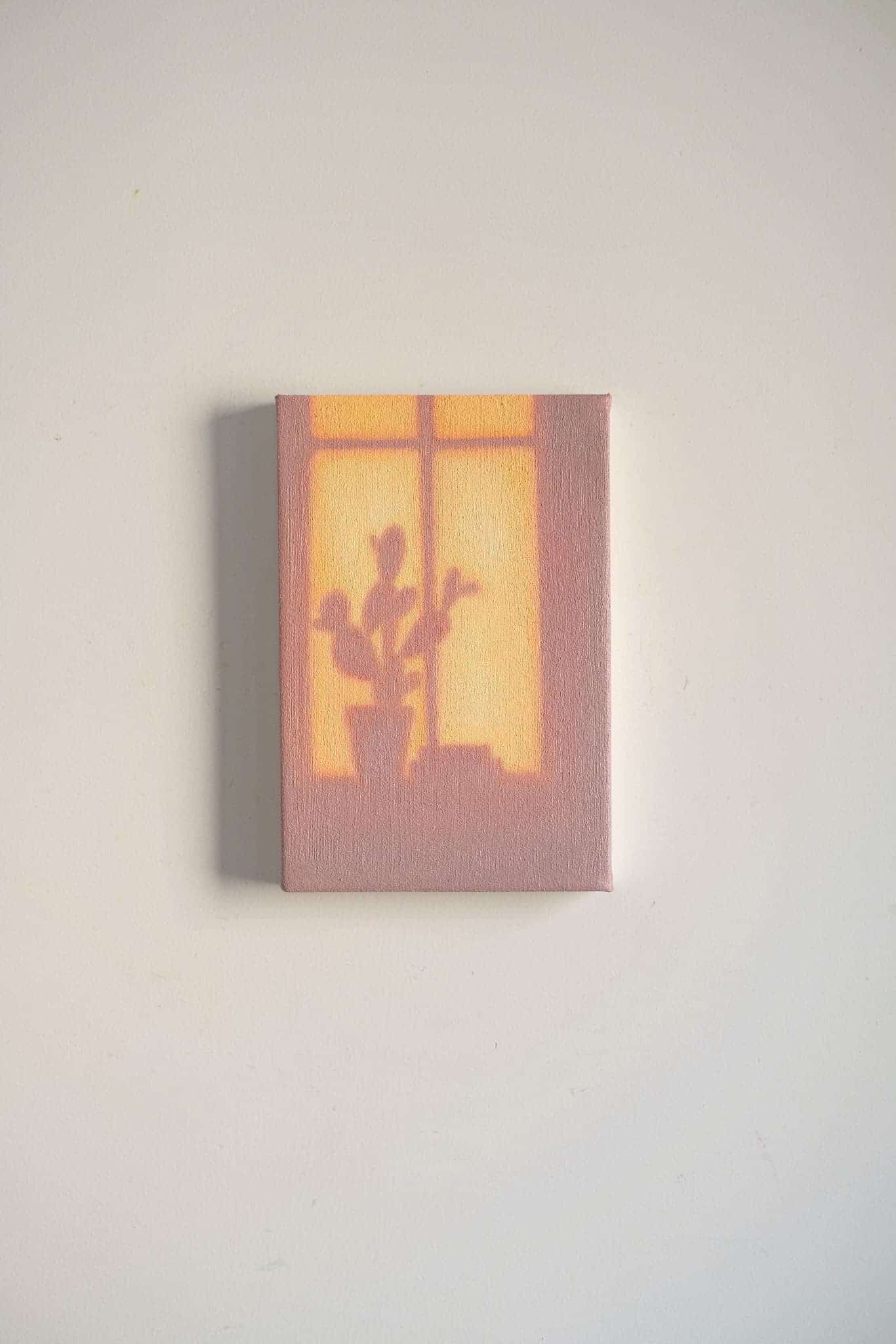 Texture & Light Oil Painting Series – Cactus by the Window