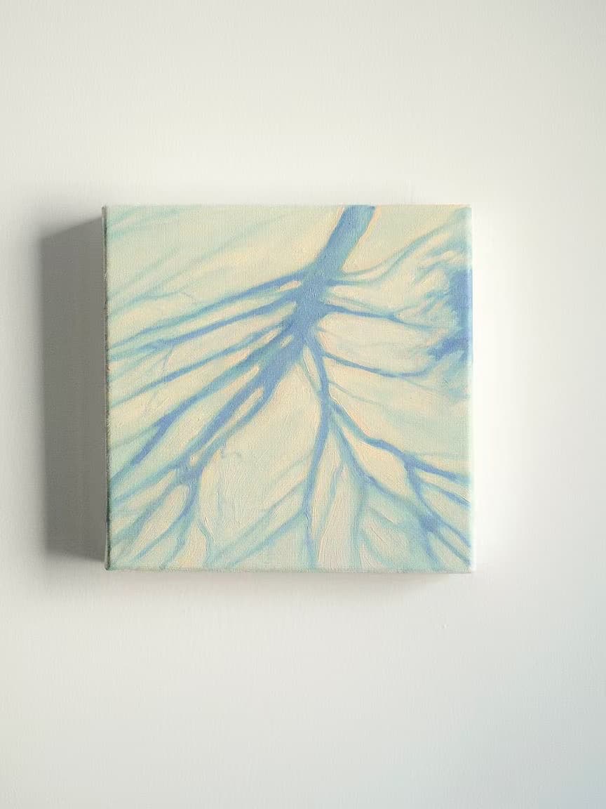 Texture & Light Oil Painting Series – Blue Tree Shadow Nian San