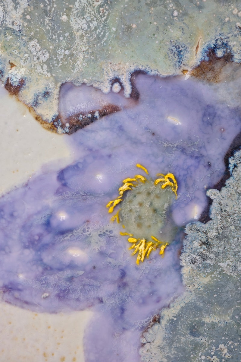 High-Temperature Glaze Ceramic Painting –Hidden Lotus (Original 1/1) Xianyue Lee