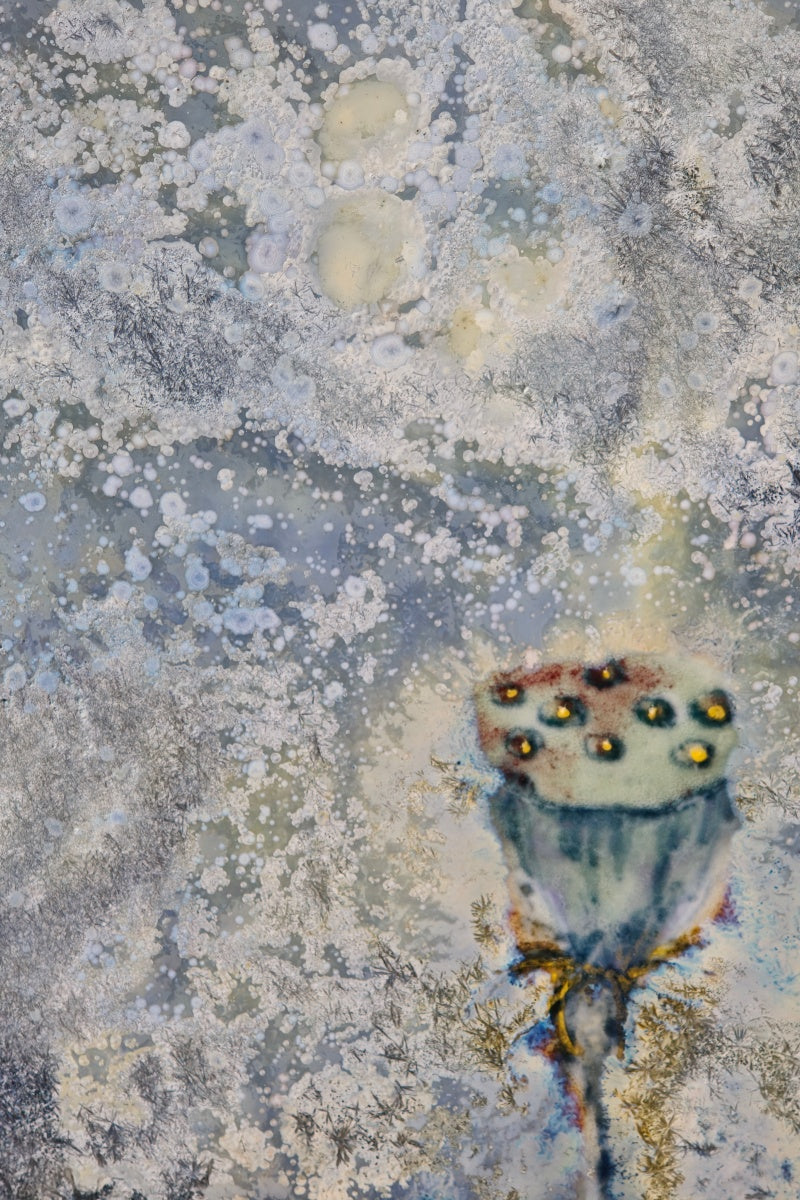 High-Temperature Glaze Ceramic Painting –Hidden Lotus (Original 1/1) Xianyue Lee