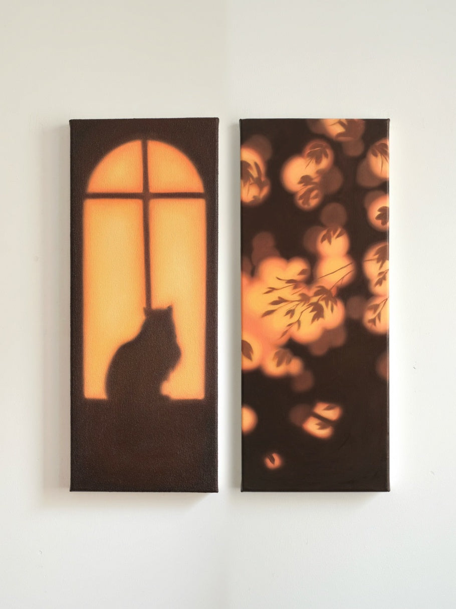 Texture & Light Oil Painting Series –A Golden Hour Together Nian San