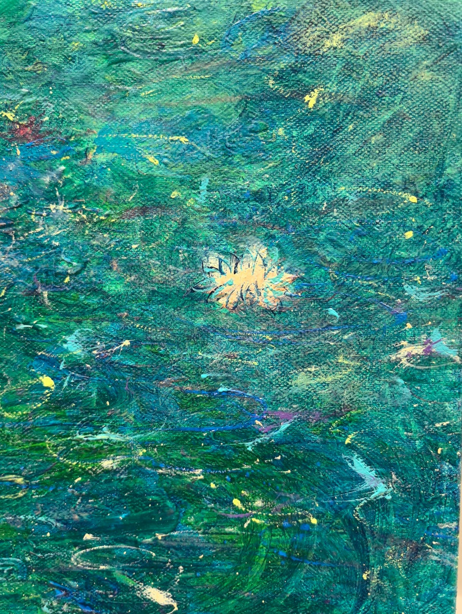 Poetic Abstraction Series – Sleepwalking Water Lilies (Original 1/1) Fengxi Ni