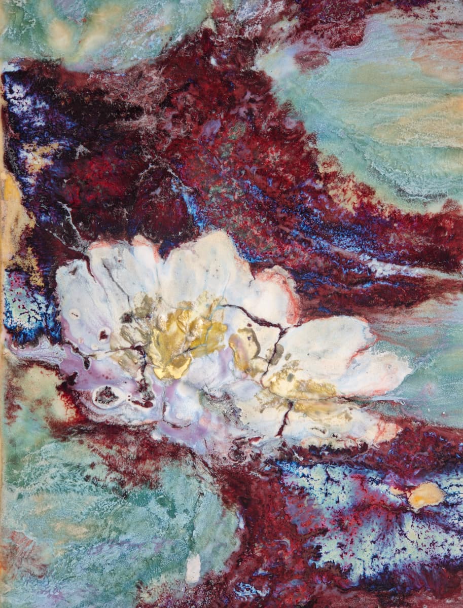 High-Temperature Glaze Ceramic Painting –Water Lily II (Original 1/1) Xianyue Lee