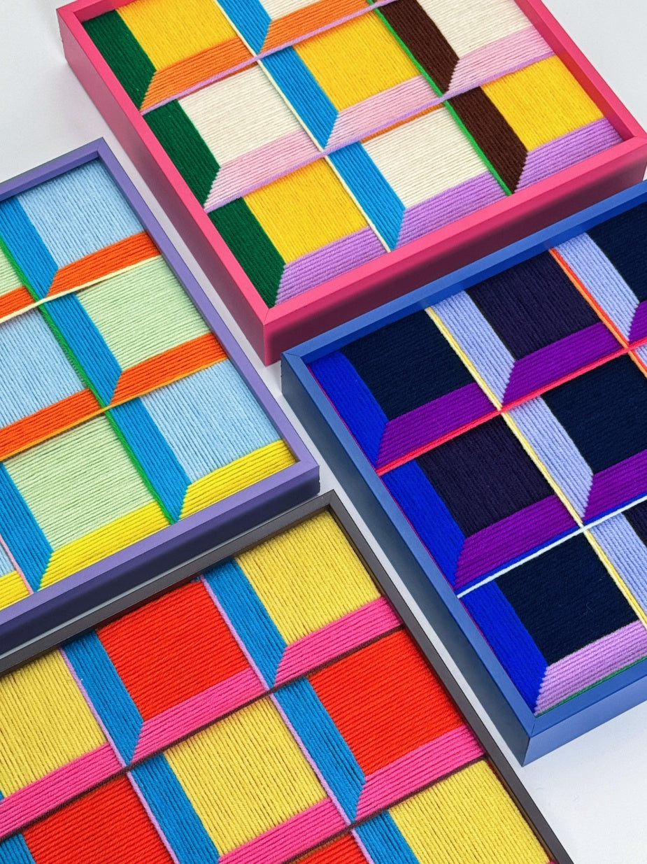 Urban Kaleidoscope Series I Fiber Art Good Monica