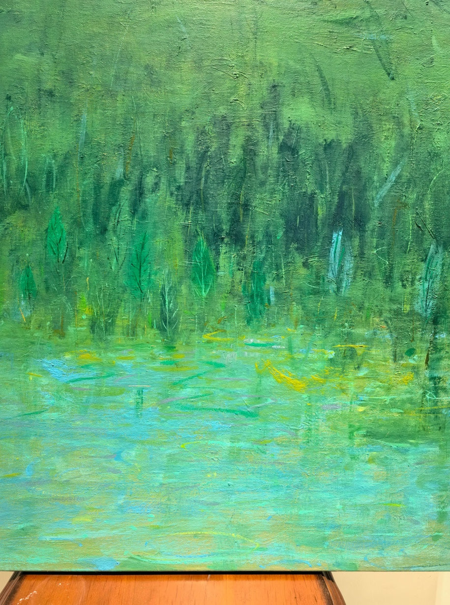 Poetic Abstraction Series – By the Water's Edge (Original 1/1) Fengxi Ni