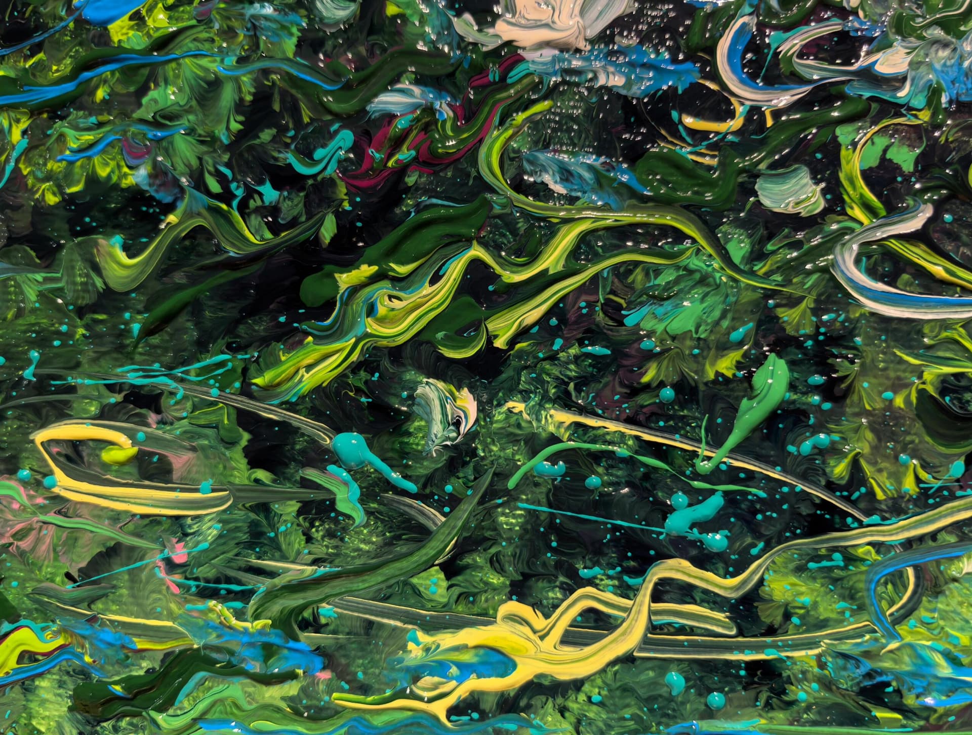 Poetic Abstraction Series – The Surge of Blossoming Rivers (Original 1/1) Fengxi Ni