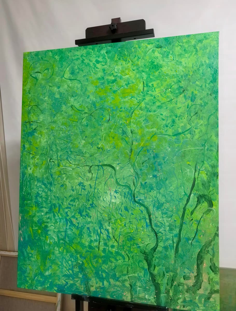 Poetic Abstraction Series – Whispering Bamboo (Original 1/1) Fengxi Ni