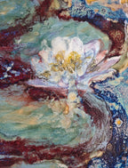High-Temperature Glaze Ceramic Painting –Water Lily II (Original 1/1) Xianyue Lee