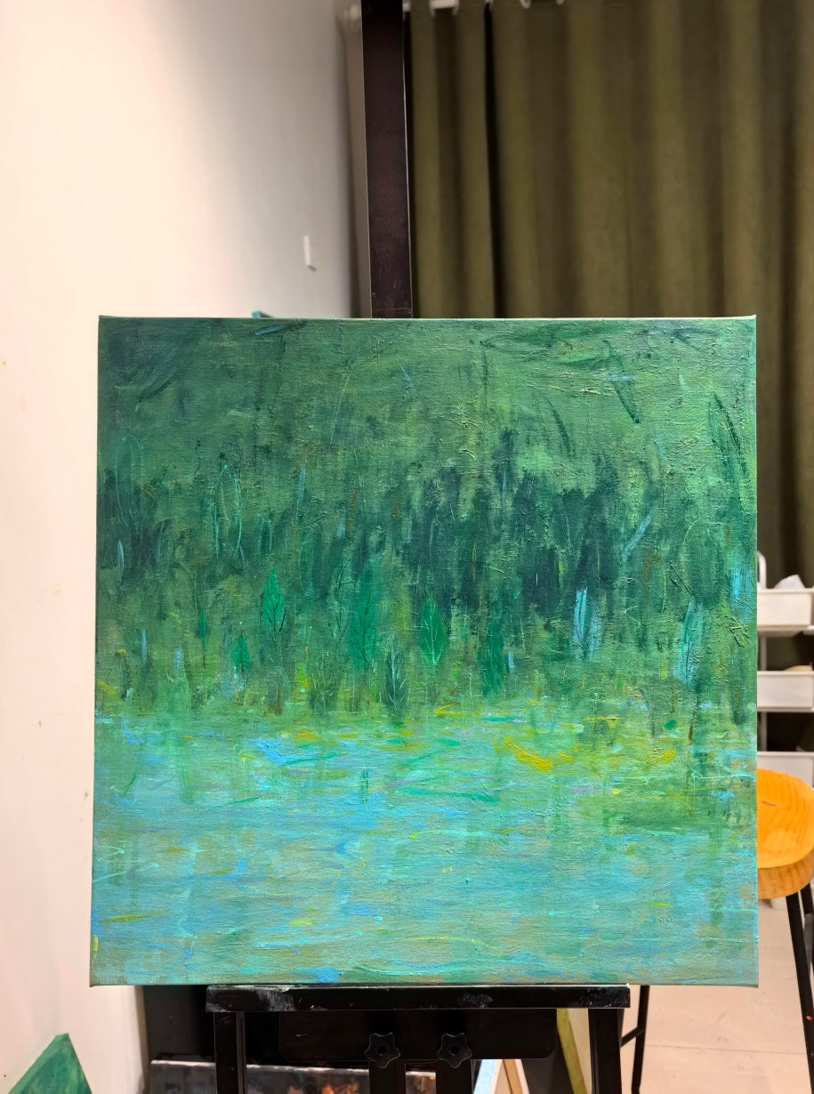 Poetic Abstraction Series – By the Water's Edge (Original 1/1) Fengxi Ni
