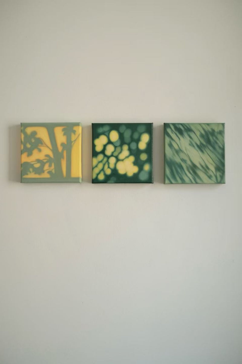Texture & Light Oil Painting Series –A Stroll Through Green (Original 1/1) Nian San