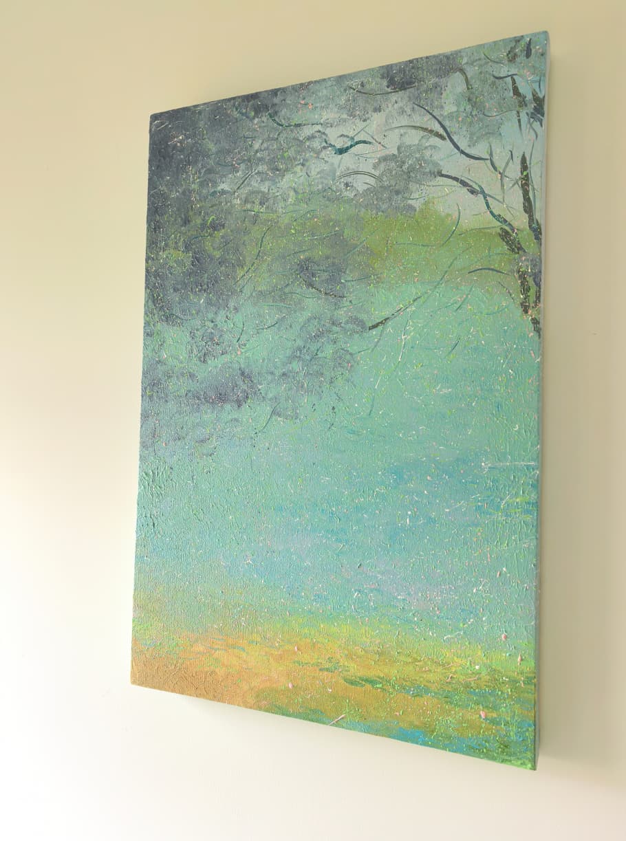 Poetic Abstraction Series – A Breath of Jelly-Blue Waters (Original 1/1) Fengxi Ni