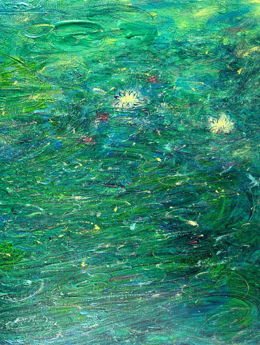 Poetic Abstraction Series – Sleepwalking Water Lilies (Original 1/1) Fengxi Ni