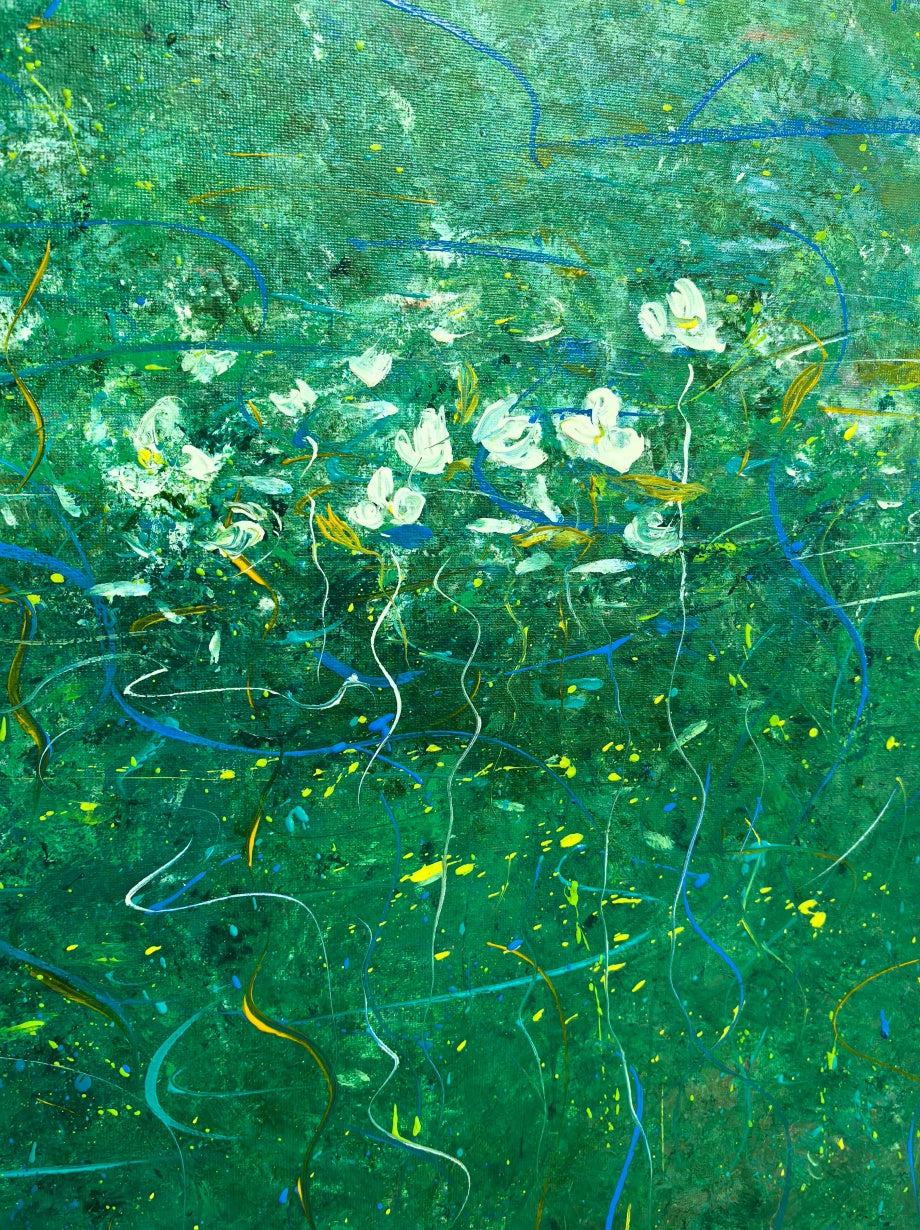 Poetic Abstraction Series – Dancing Beneath the Tide (Original 1/1) Fengxi Ni