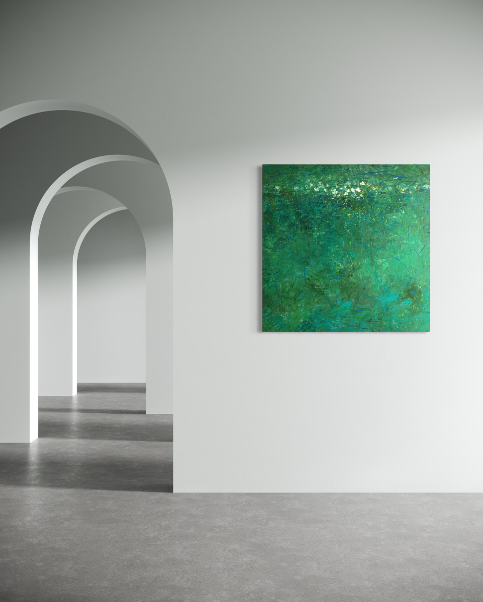 Poetic Abstraction Series – Dancing Beneath the Tide (Original 1/1) Fengxi Ni