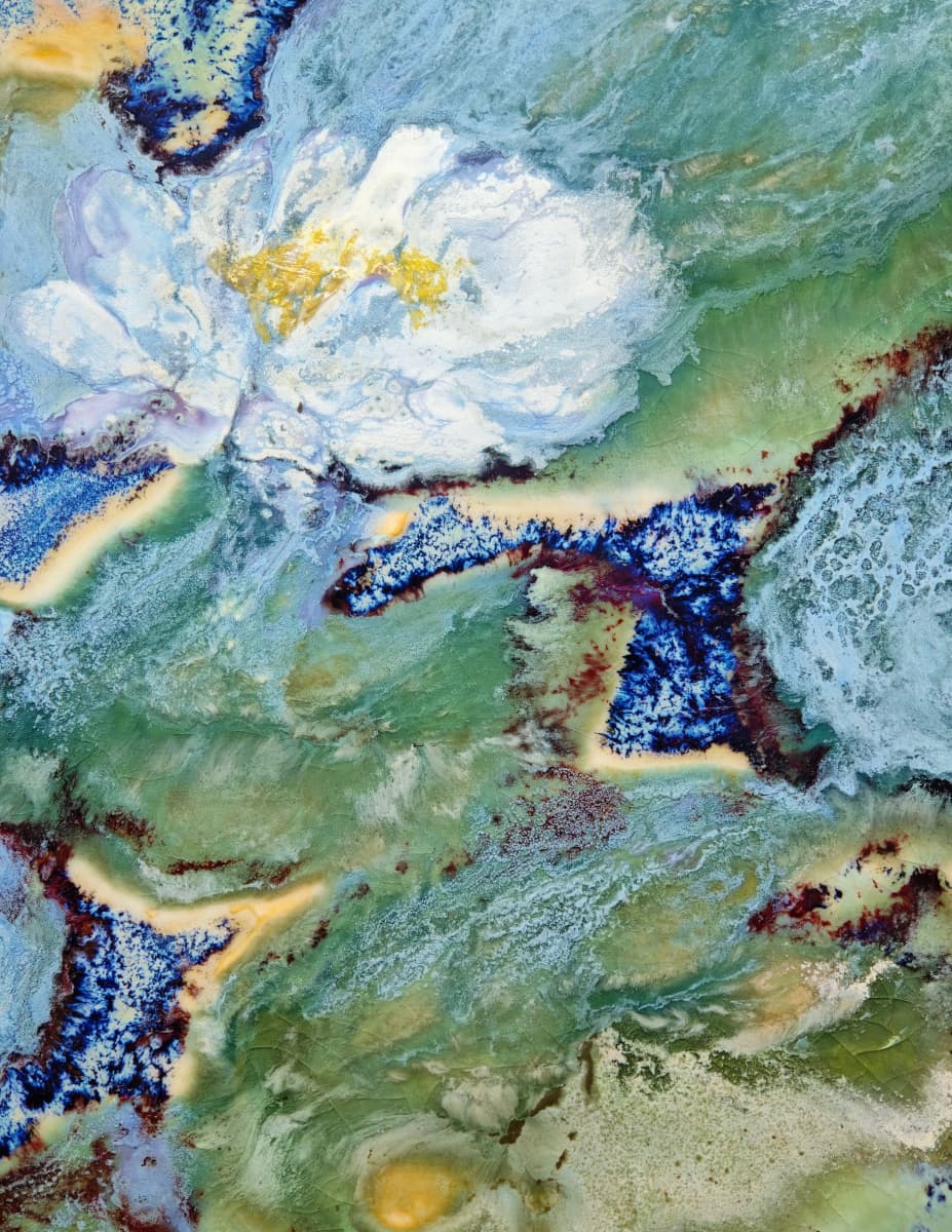 High-Temperature Glaze Ceramic Painting –Water Lily III (Original 1/1) Xianyue Lee
