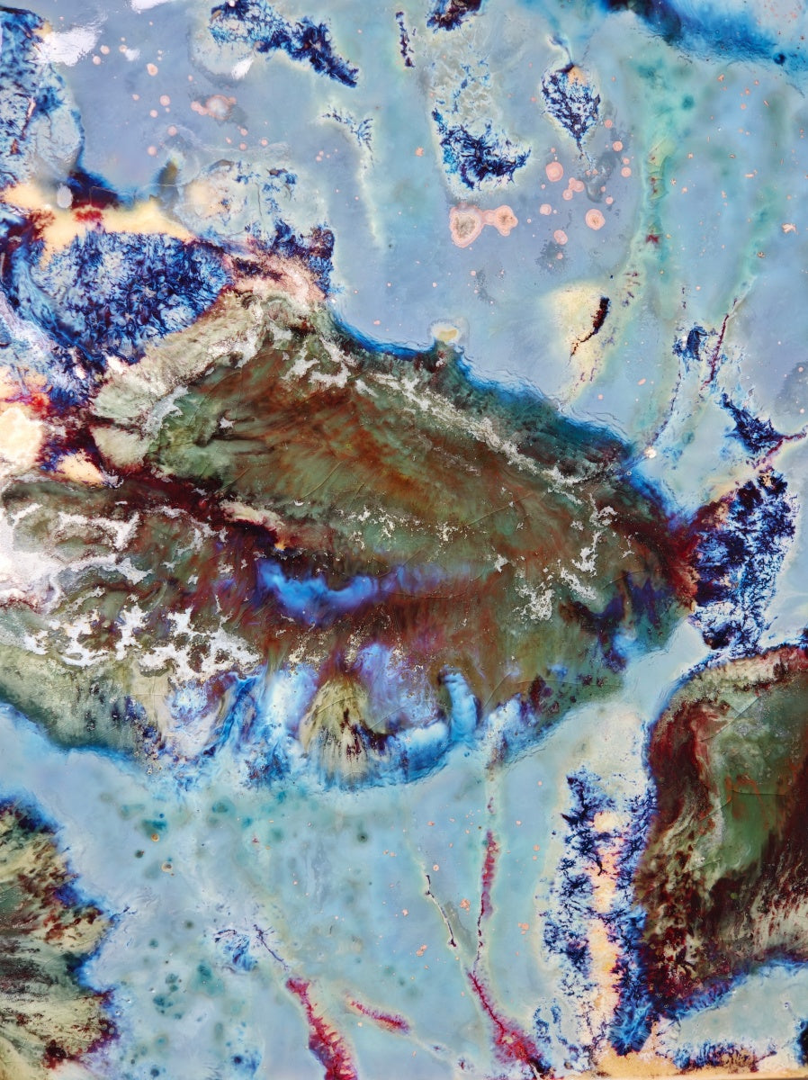 High-Temperature Glaze Ceramic Painting –Water Lily V (Original 1/1) Xianyue Lee