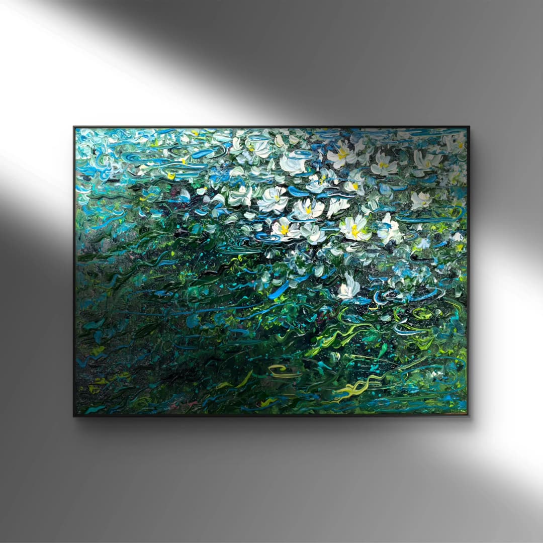 Poetic Abstraction Series – The Surge of Blossoming Rivers (Original 1/1) Fengxi Ni
