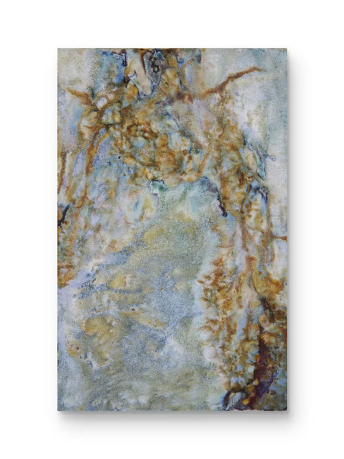 High-Temperature Glaze Ceramic Painting –Blue Lotus II (Original 1/1) Xianyue Lee