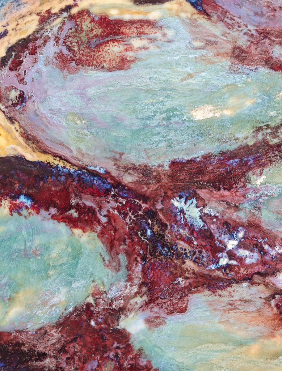 High-Temperature Glaze Ceramic Painting –Water Lily II (Original 1/1) Xianyue Lee