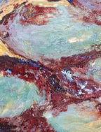 High-Temperature Glaze Ceramic Painting –Water Lily II (Original 1/1) Xianyue Lee