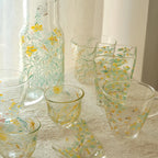 Autumn Abundance Glass Tea Set by Shi Yu ShiYu