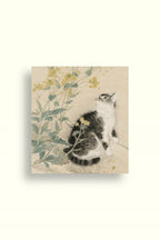 Chinese Mogu Bird-and-Flower Painting – Chasing Spring in the First Light Jing Li