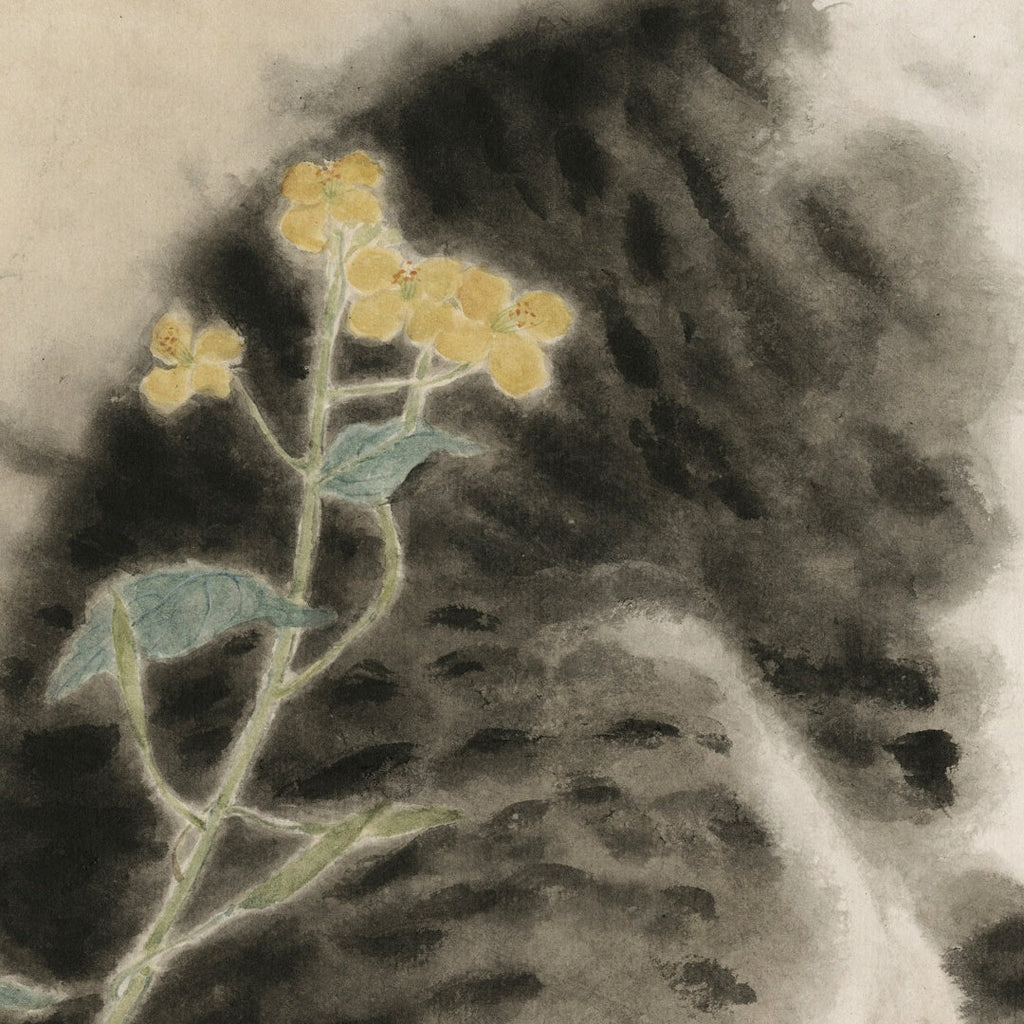 Chinese Mogu Bird-and-Flower Painting – Chasing Spring in the First Light Jing Li