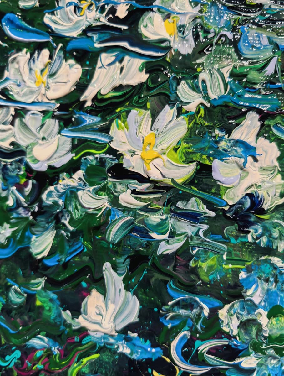 Poetic Abstraction Series – The Surge of Blossoming Rivers (Original 1/1) Fengxi Ni