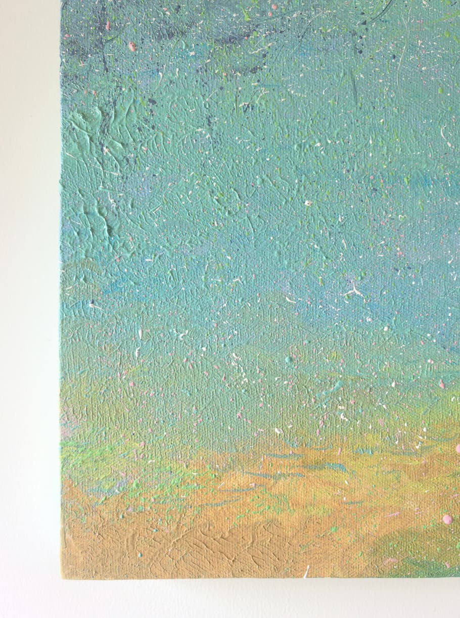 Poetic Abstraction Series – A Breath of Jelly-Blue Waters (Original 1/1) Fengxi Ni