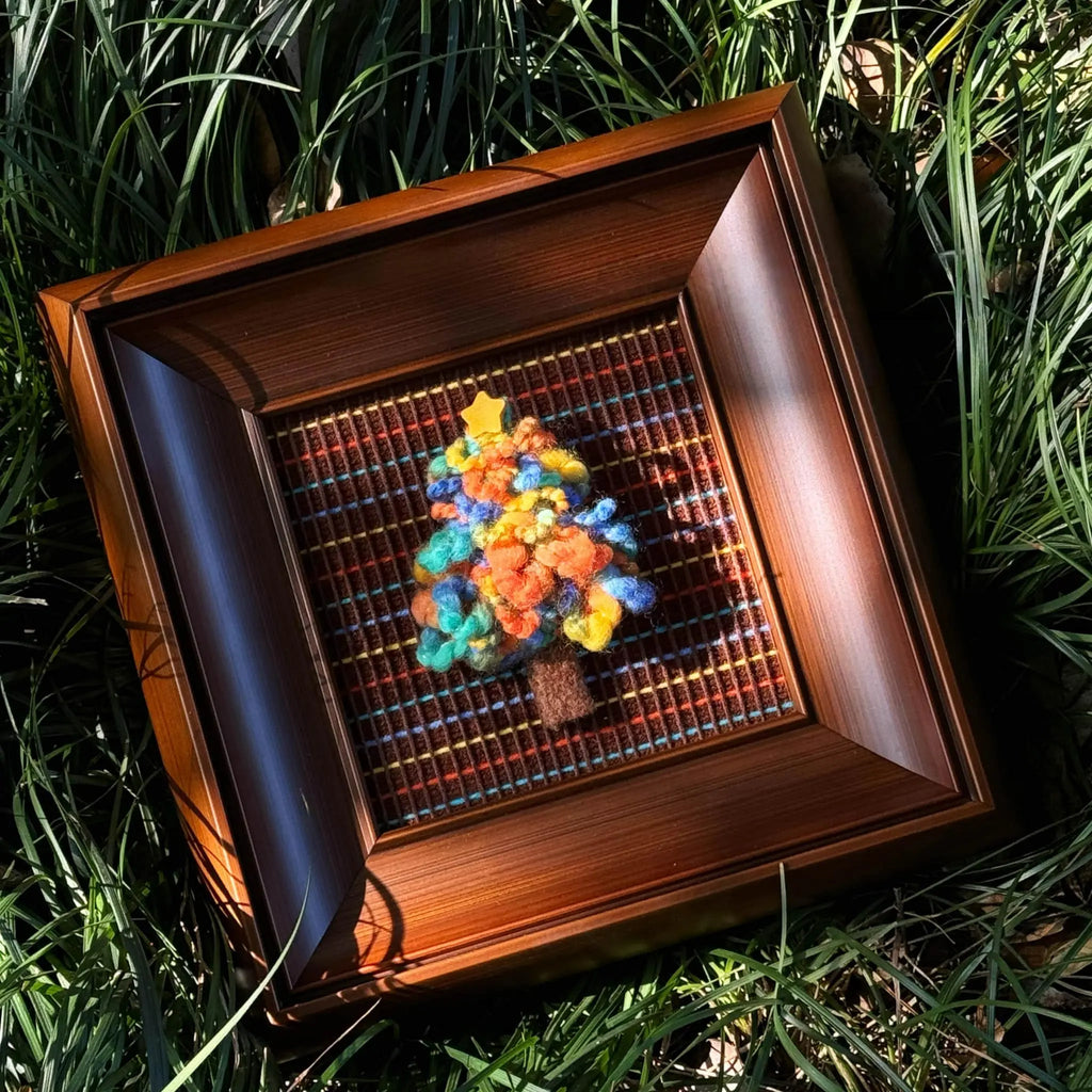 Colorful Christmas Tree Fiber Art By Good Monica Good Monica