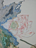 High-Temperature Glaze Ceramic Painting –Summer Lotus Reverie(Original 1/1) Xianyue Lee