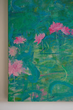 Poetic Abstraction Series – Jade Lotus in Sunny Radiance (Original 1/1) Fengxi Ni
