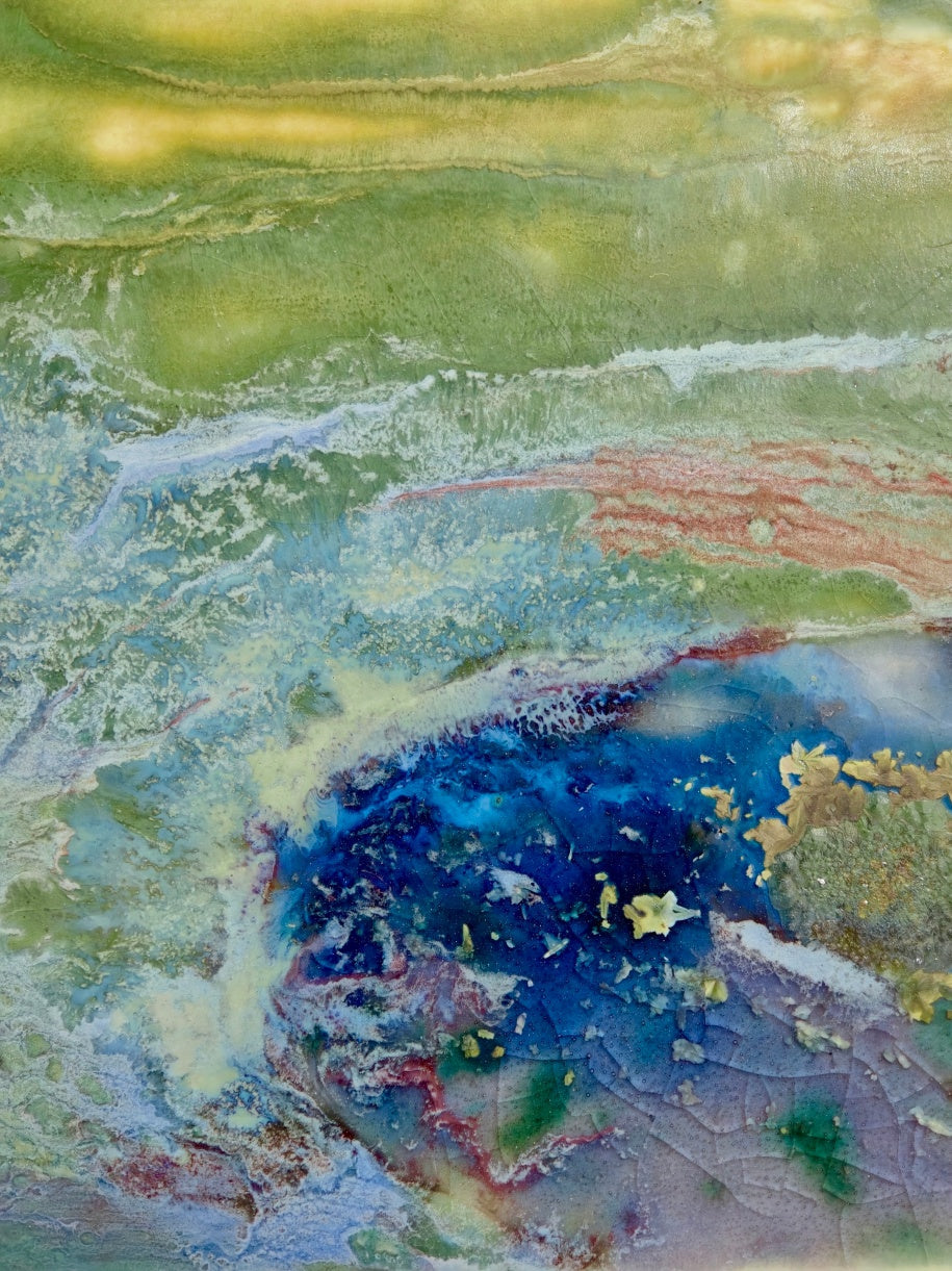 High-Temperature Glaze Ceramic Painting –Water Lily IV (Original 1/1) Xianyue Lee