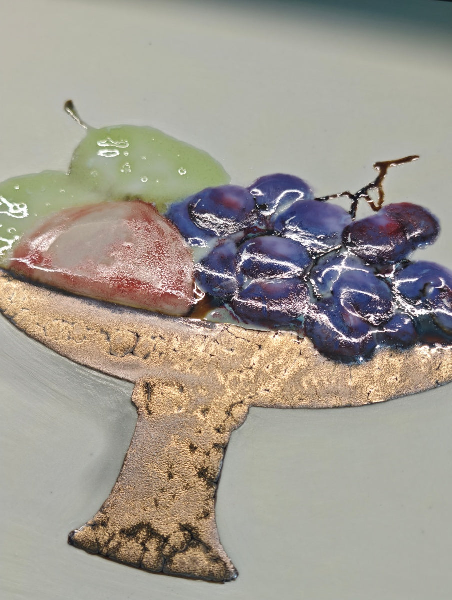 High-Temperature Glaze Ceramic Painting –Summer on the Pedestal (Original 1/1) Xianyue Lee