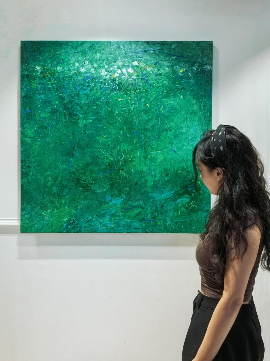 Poetic Abstraction Series – Dancing Beneath the Tide (Original 1/1) Fengxi Ni