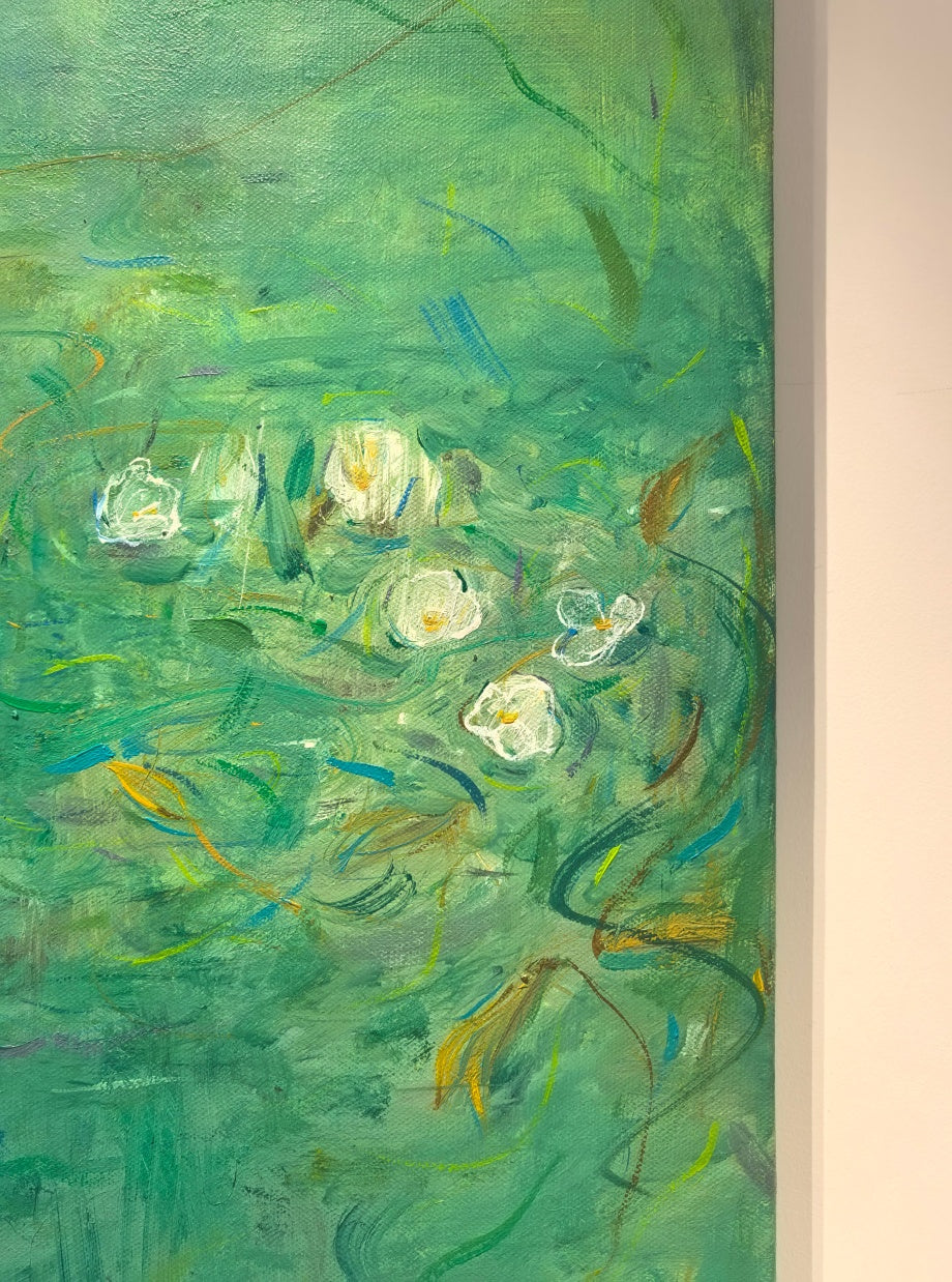Poetic Abstraction Series – Drifting in White Lace (Original 1/1) Fengxi Ni