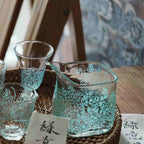 The Verdant Moment Glass Tea Set by Shi Yu ShiYu