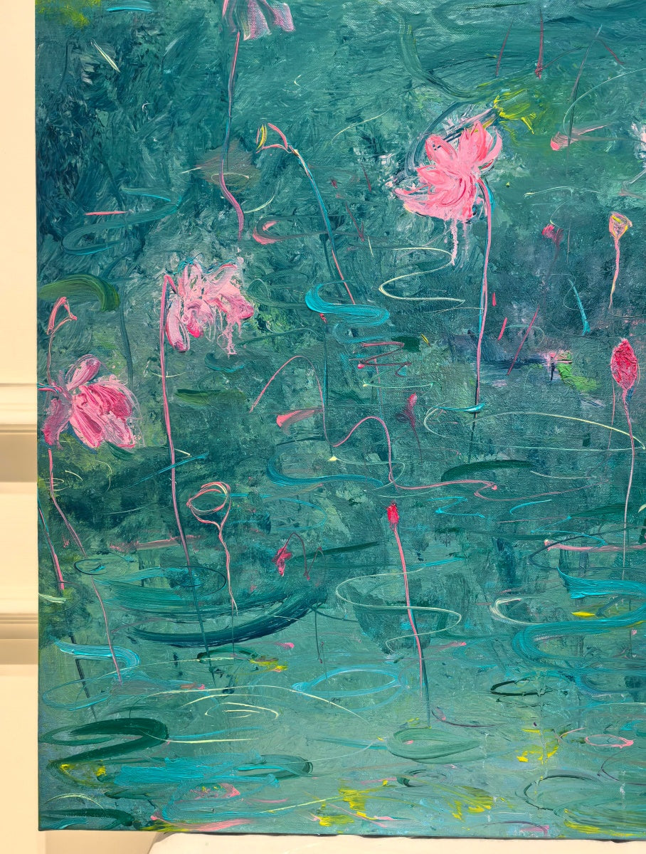 Poetic Abstraction Series – Lotus Breeze Rising (Original 1/1) Fengxi Ni