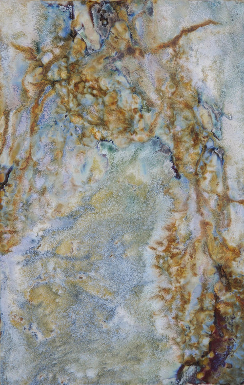 High-Temperature Glaze Ceramic Painting –Blue Lotus II (Original 1/1) Xianyue Lee