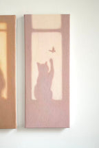 Textural Light Oil Painting Series – Cats by the Window Set III Nian San
