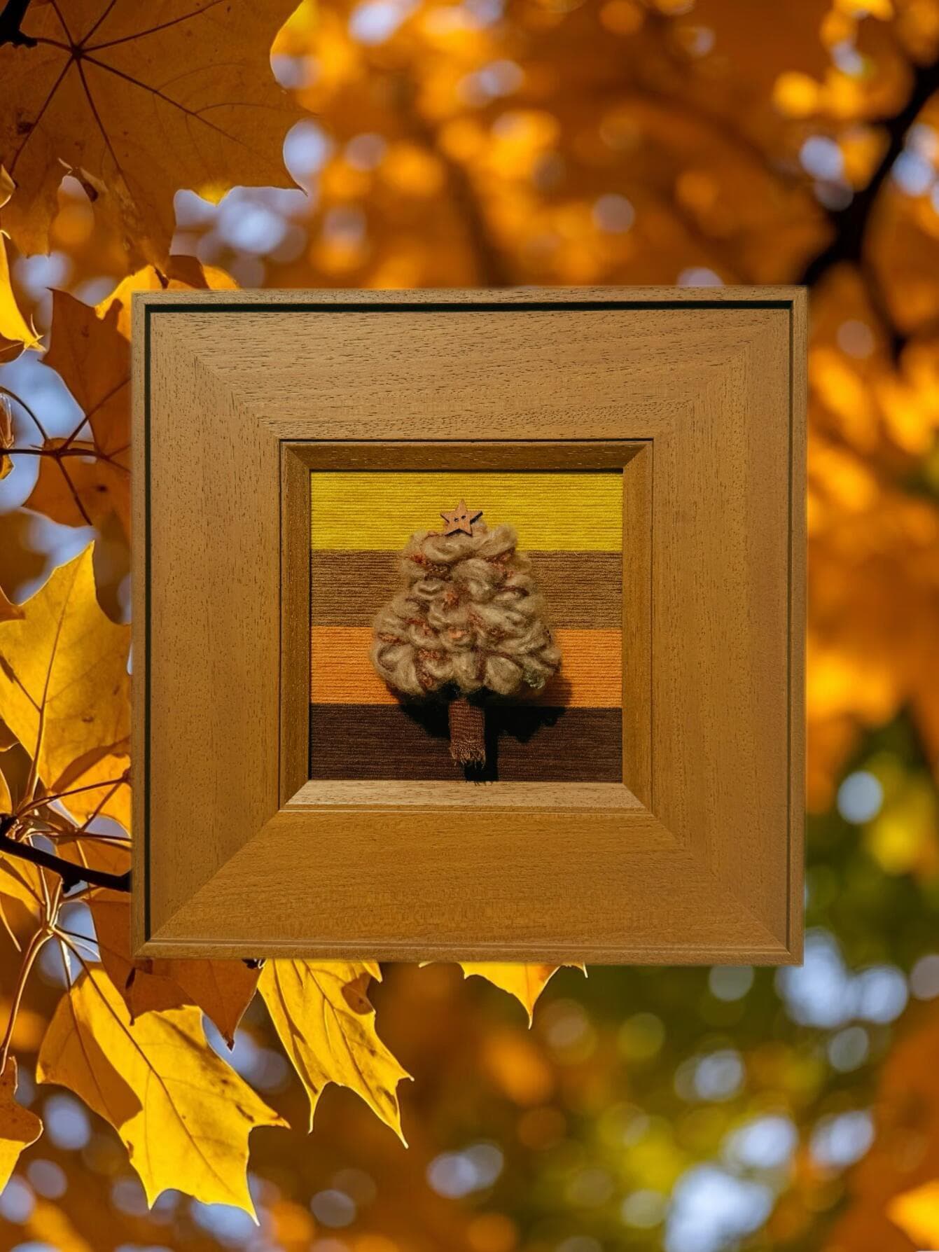 Four Season of a Tree Fiber Art Good Monica