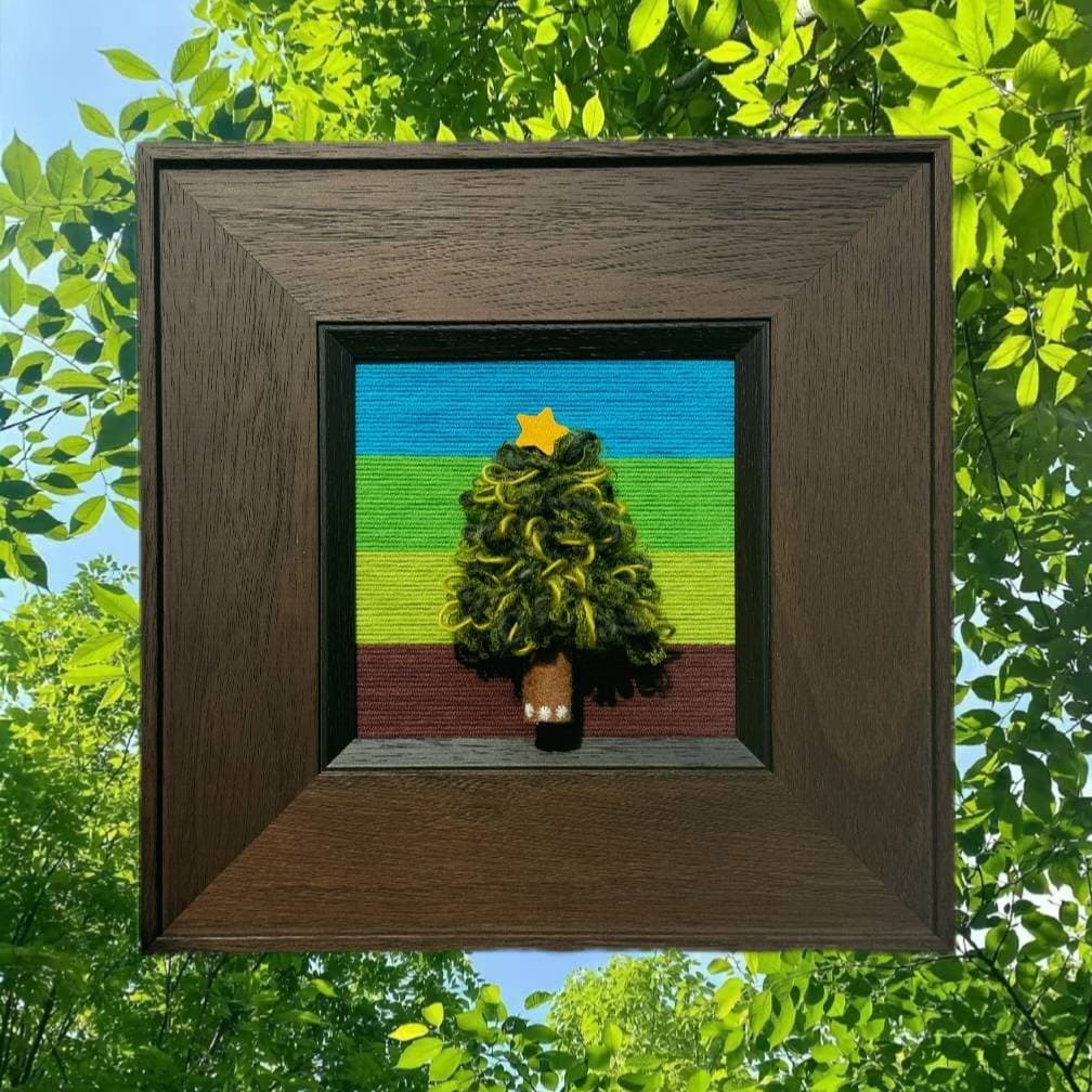 Four Season of a Tree Fiber Art Good Monica